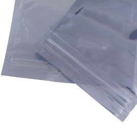 TopHomer Pack of 100 Antistatic Bags, 15 x 20 cm, Translucence Antistatic Resealable Bags for Electronic Devices, Graphics Cards, Hard Drives