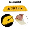 X AUTOHAUX 4pcs Car Door Reflective Sticker Open Warning Safety