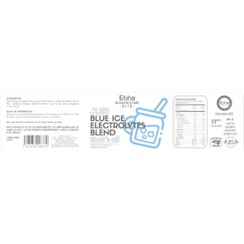 Electrolitos KETO endulzados con Stevia 100% Sin azúcar y sin conservadores Sabor BLUE BERRIES 400 grs rinde 50 servicios