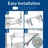 Mayfair Sculptured Traditional Toilet Seat, Easy Clean Hinges with Durable