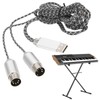 70.9in MIDI Cable to USB IN-OUT Converter Cable with Indicator