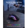 SABLUTE Wireless Backlit Keyboard and Mouse Combo, Rechargeable Quiet