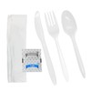 1InTheHome Plastic Utensils Individually Wrapped, Plastic Cutlery Packets, Spoons And