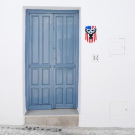 XYQHOAC American Flag Deer Wall Hanging Resin Molds 3D Animal Silicone Mold Large American Flag Silicone Molds for Epoxy Resin American Flag Epoxy Mold for DIY Art Crafts Wall Door Decor (Wall Mold)