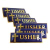 Westmon Works Usher Pin Church Service Badge Accessory, Set of