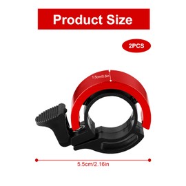 Hopzab Bicycle Hidden Bell, Loud Horn, Q-Shape Design, Secure Fit for Road Mountain City Bikes