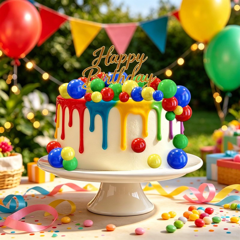 CHRORINE 55 palline decorative per torte, mini palloncini e cupcake,
