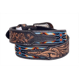 Affilare Western Genuine Leather Beaded Belt For Men and Women 30HQ111-46