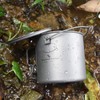 Boundless Voyage Outdoor 1100 ml Titanium Pot with Lid Folding