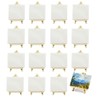 Rensimote 16 Pack 4 x 4 Inch Stretched Mini Canvases