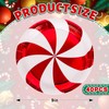 JarThenaAMCS 40Pcs Christmas Paper Plates Foil Red Candy Cane Stripe
