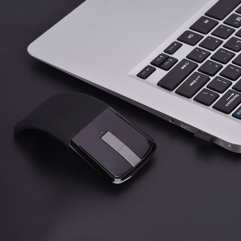 Vikye Bluetooth Arc Touch Maus, 2,4 GHz Faltbare Maus Arc