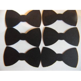 100 black bow ties bowtie die cuts confetti party decor