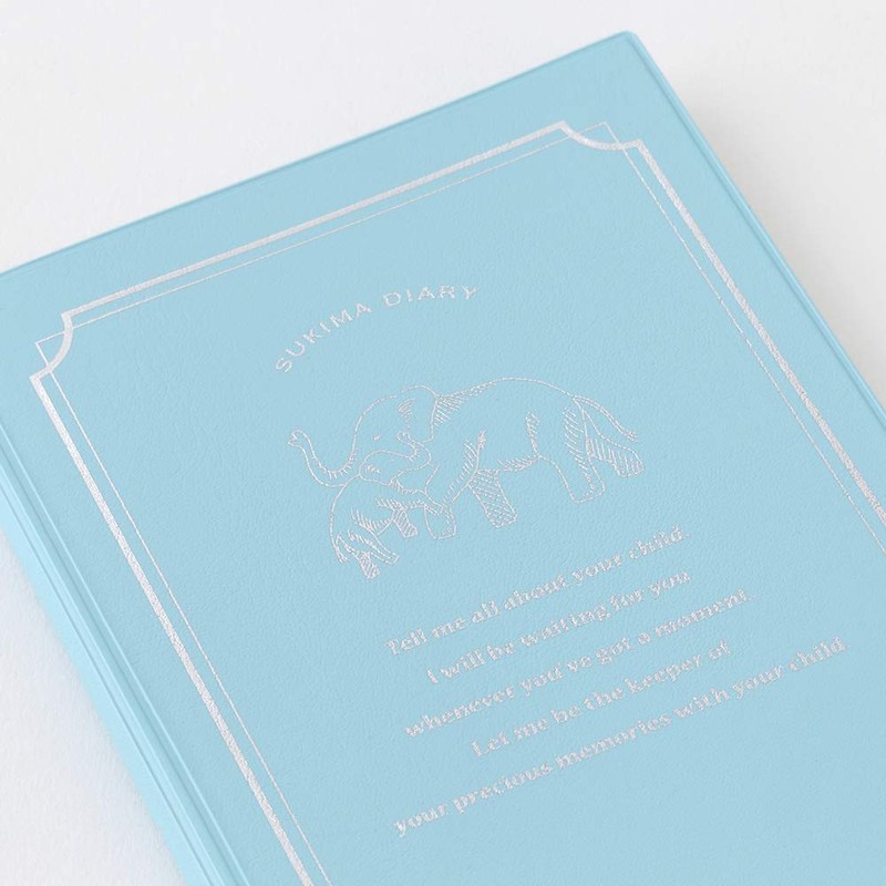 Midori Diary 12876006 Skima, Childcare, Light Blue
