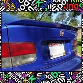 SpoilerKing SPK 284G Fits: Honda Civic 1996-00 2/4dr Rear Trunk Lip Spoiler (Duckbill Wing)