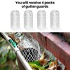 4 Pack Gutter Guards Mesh Aluminum Covers Down Pipe Protectors
