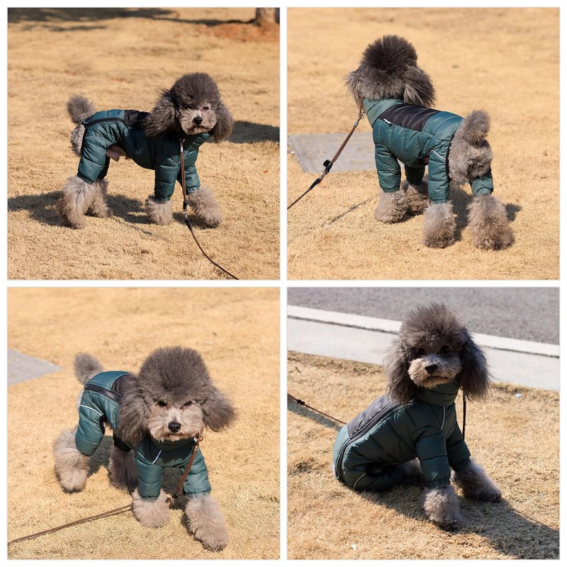 Dog Coat Dog Warm Jacket, 4 Legs Covered Waterproof Windproof