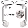 SCITOO Truck Hood Mirror Chrome Door Mounted fit for For