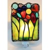 HUIMEIJU Tiffany Glass Night Light - Bedroom, Study, Aisle, Gem,