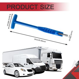 HQRNYP Car Tire Valve Stem Puller, Valve Stem Removal Tool, No Scratch High Tensile Strength Valves Lever Tool, Auto Tire Repair Replacement Accessories Fit for Most SUV Motorcycle Truck (Blue)