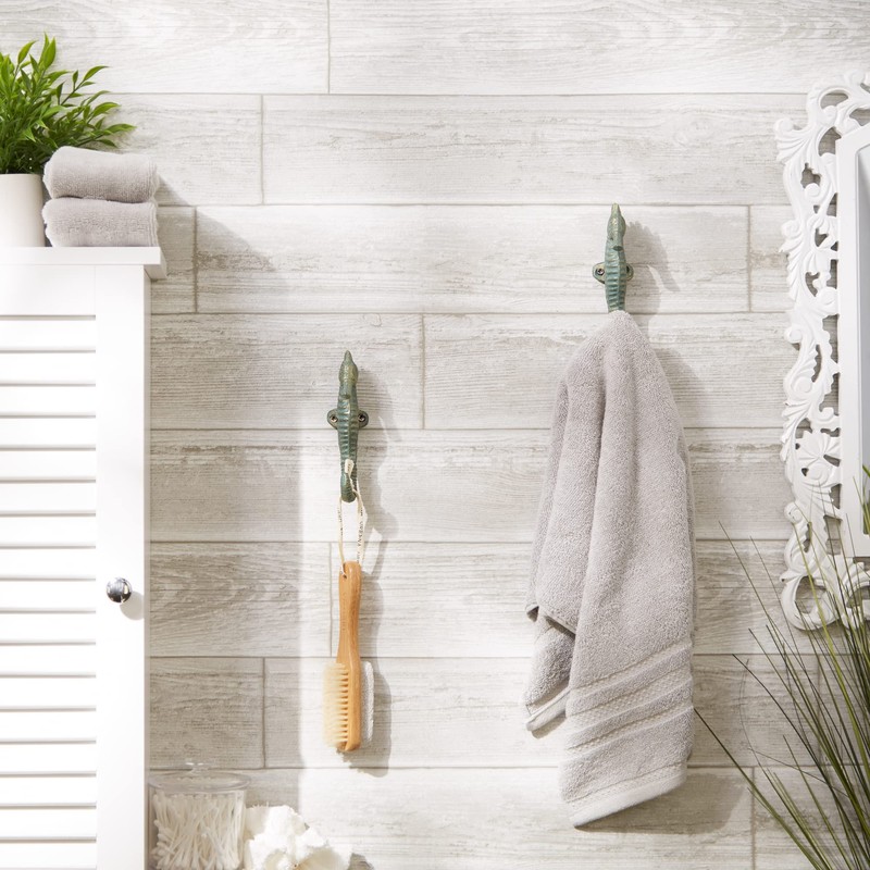 DII Cast Iron Collection Decorative Wall Hook Set, Seahorse Hook,