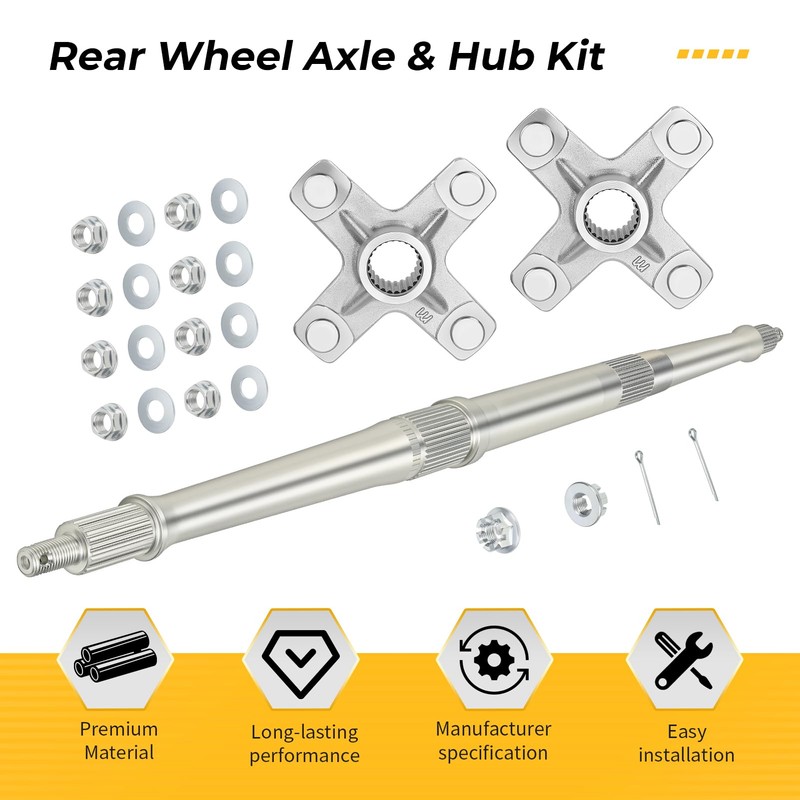 M MATI Rear Wheel Axle & Hub Kit for Yamaha