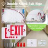 Gruenlich LED Exit Sign, Emergency Light with Double Face and