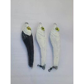 hurricane Lot of 5- Drail Trolling Weights 4oz & Hurricane Fluke Mine 2oz Fishing Lures