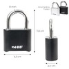 HMF Combination Padlock 3507-02 Heavy Duty Lock with 4 Digit
