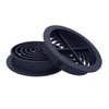 10 Number Anthracite Grey 70mm Plastic Round Soffit Air Vents/Upvc