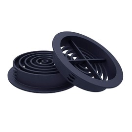 10 Number Anthracite Grey 70mm Plastic Round Soffit Air Vents/Upvc Push in Roof Disc/Fascia