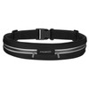 MoKo - Cinturón deportivo para correr, bolsa doble para exteriores,