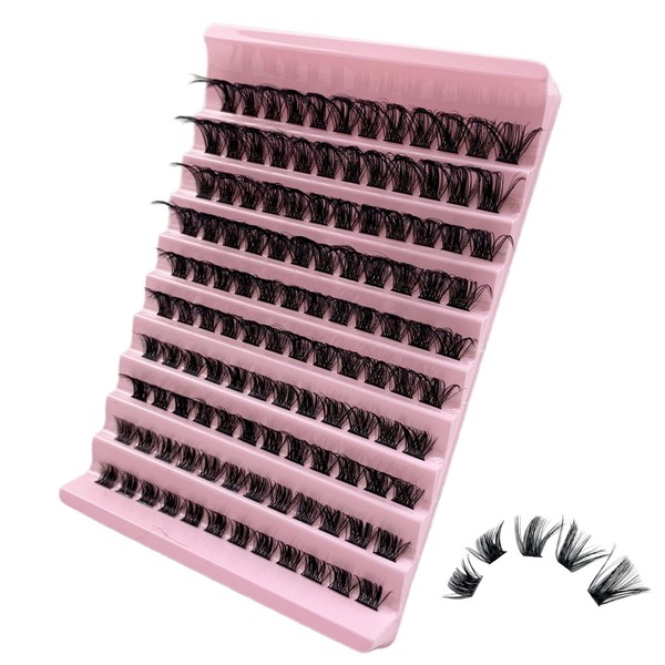 GGOKOK Lash Clusters Wispy DIY Lash Extension 8-16mm Eyelash Clusters