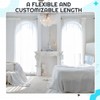Juexica Retractable Ceiling or Wall Mount Curtain Track 4.3-7.9ft /