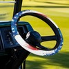Qiyupavto Blue Star Design Golf Cart Steering Wheel Cover 13~14