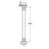 SANEI PT17-2-4 Automatic Washing Machine Water Supply Extension Hose, 16.4