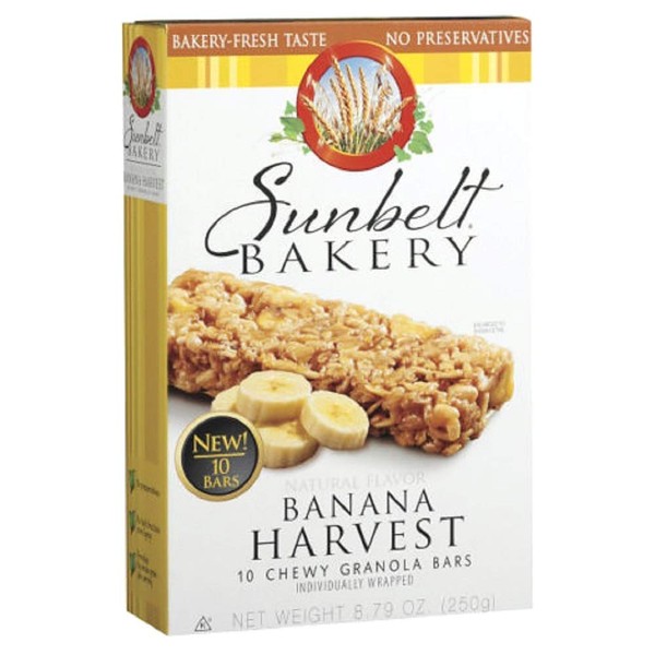 Sunbelt Bakery Banana Oat Chewy Granola Bars 10 Ct [3 Pack]