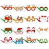 WNXBFO 16 PCS Christmas Glasses, 3D Novelty Xmas Eyewear for
