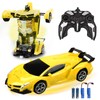Carro de Control Remoto con LED Luz, Juguete Transformador para