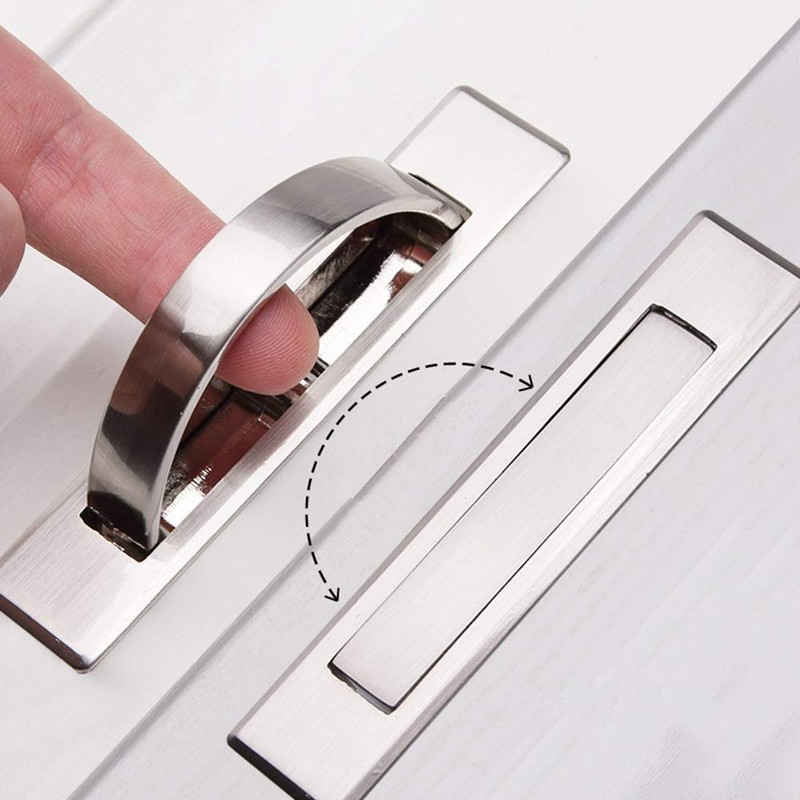 1 Pack Concealed Drawer Door Finger Insert Recessed Flush Pull