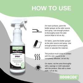 Odorcide Odor Eliminator Spray: Odor Eliminator for Strong Odor on Carpets, Hardwood & More - Smoke, Sweat & Pet Odor Eliminator for Home w/ Non-Enzymatic Formula, 32 Oz (Fresh Scent)