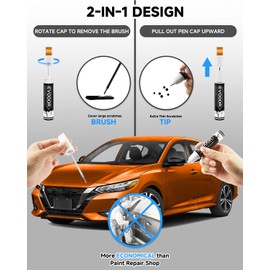 EBB Monarch Orange Metallic Touch Up Paint Compatible with Nissan Exact Match 2 in 1 Touch up Paint for Chips and Nicks Repair
