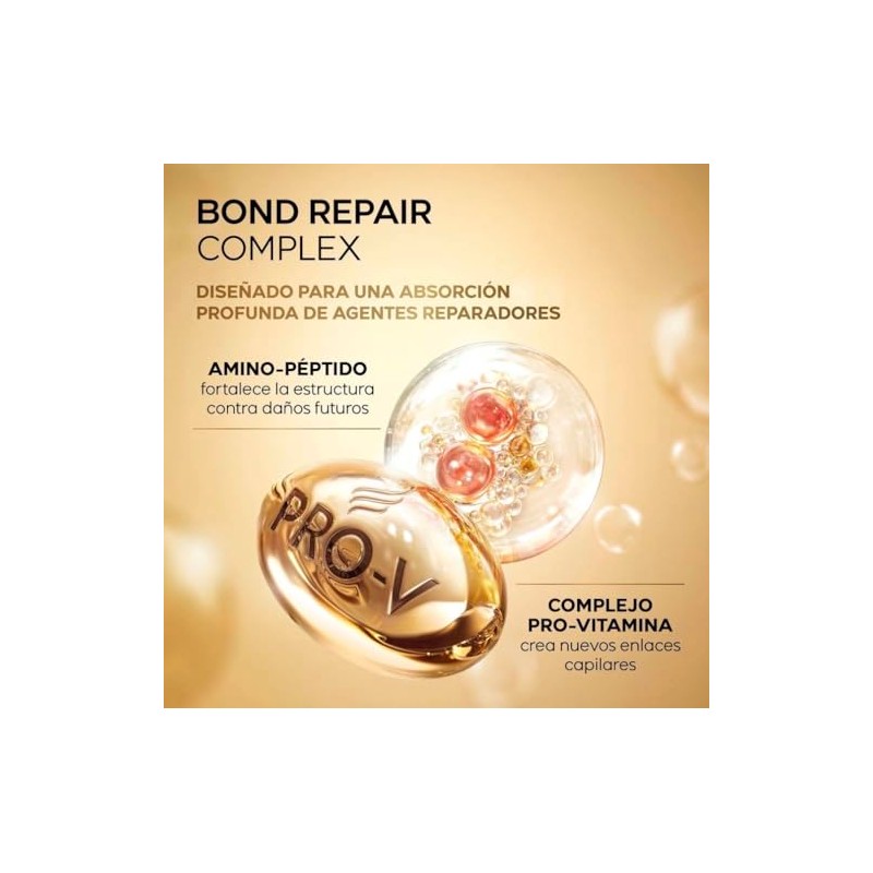 Pantene Pro-V Science Shampoo Molecular Bond Repair, con Amino-Péptido y
