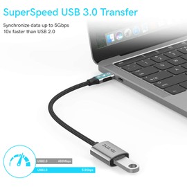 Tek Styz USB-C 3.0 OTG Adapter Compatible with Xiaomi Redmi Pad Pro PD for Quick Multi-Function Use of mice, Backup, Keyboard, microsdxc, Drives, Save, More (5Gbps)