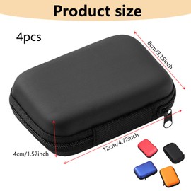 XZSKD 4 Pcs Playing Card Case, Card Game Case, Card Case, Playing Cards Case, Carry Case, Playing Card Bag For On The Go, Durable And Portable Storage Box, For Standard Size