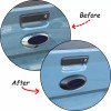 carpart2021 Matte Black Front & Rear Emblem Logo Ring trim
