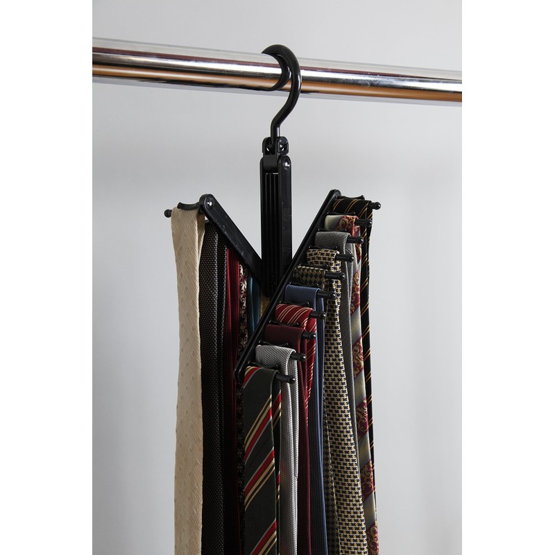 Shinko Hanger Neck Tie Hanger Cross "F-Fit" Black