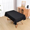 Amonsa Black Rectangle Tablecloth 60 x 102 inch Washable Oblong