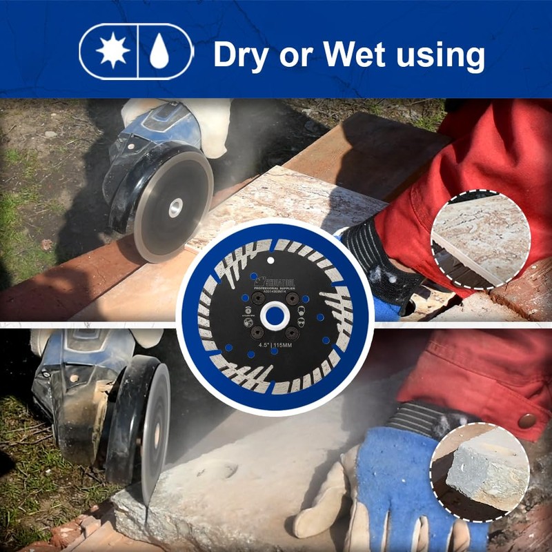 SHDIATOOL Diamond Cutting Disc 230 mm with Turbo Beveled Protective