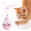 ABS Pink Durable Pet Electric Leakage Food Swing Tumbler with
